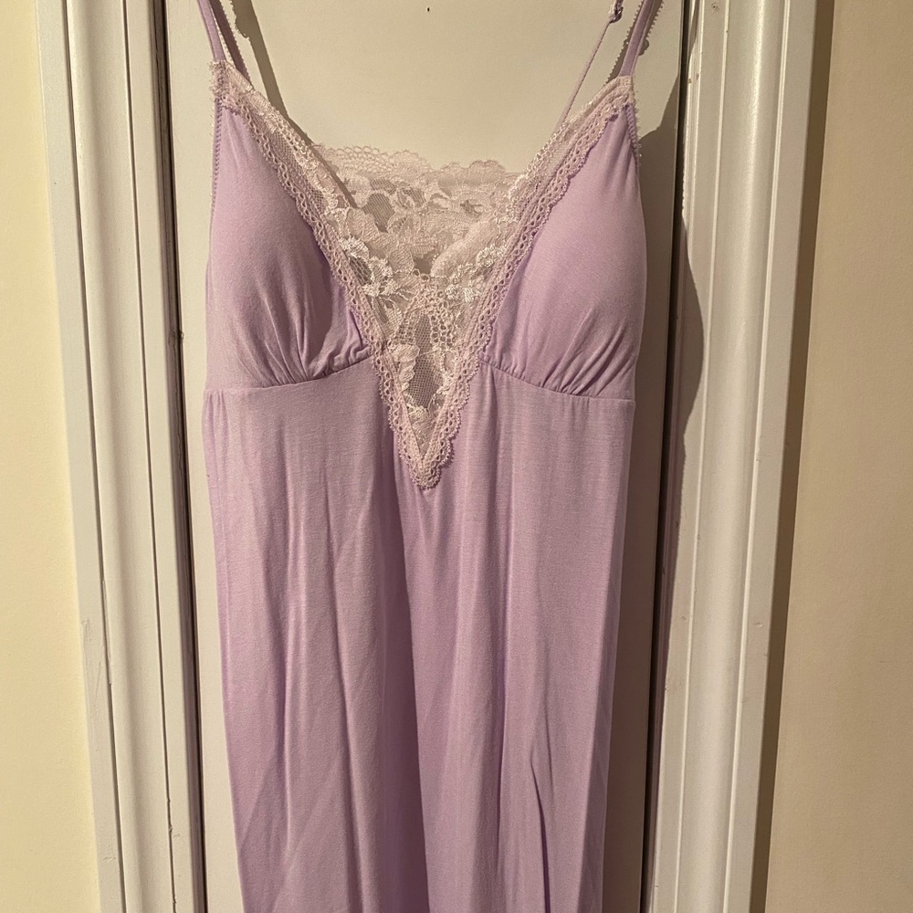 Lovely Lavender and Lace Slip or Nightgown